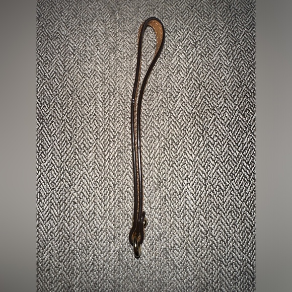 Michael Kors replacement leather strap wristlet coin Wallet Tan/Brown And Gold - Picture 6 of 10